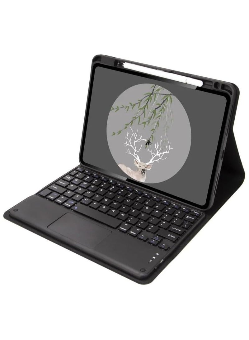 Keyboard Case Compatible with Huawei MatePad Air 11.5'' 2023, Touchpad Pencil Holder Wireless Detachable Magnetic Bluetooth Trackpad Cover  - Image 1