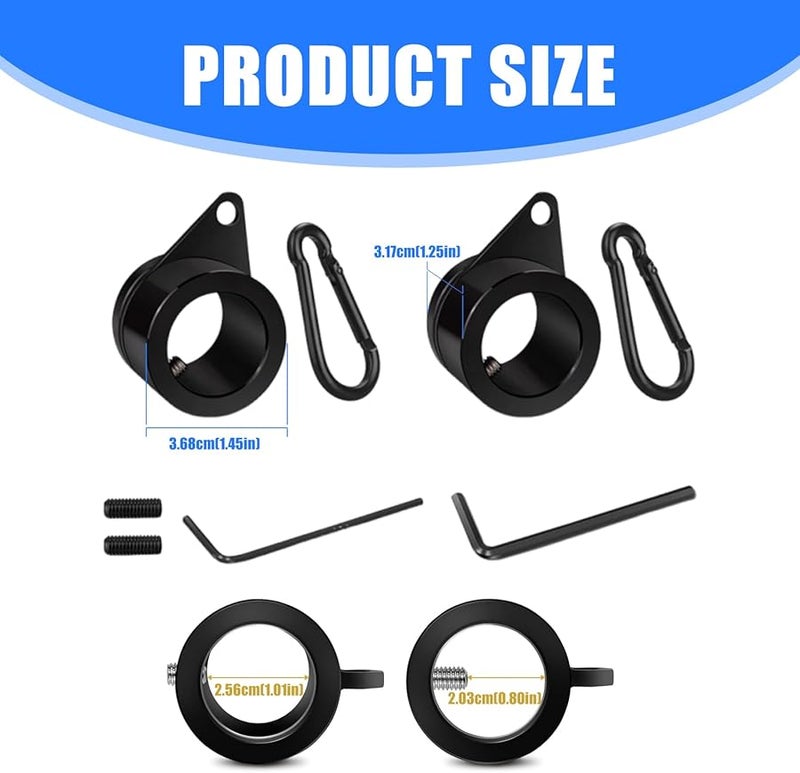 2Pcs 360 Rotating Flag Pole Rings With Bearing Rustproof Spinner For 0 8 To 1 01 Inch Flagpoles - Image 4