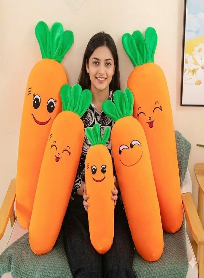 TechMax Solution Kawaii Style Long Carrot Plush Toy Soft Stuffed Vegetable Pillow Cute Hugging Cushion for Kids Bedroom Decor Gift Idea - Image 5