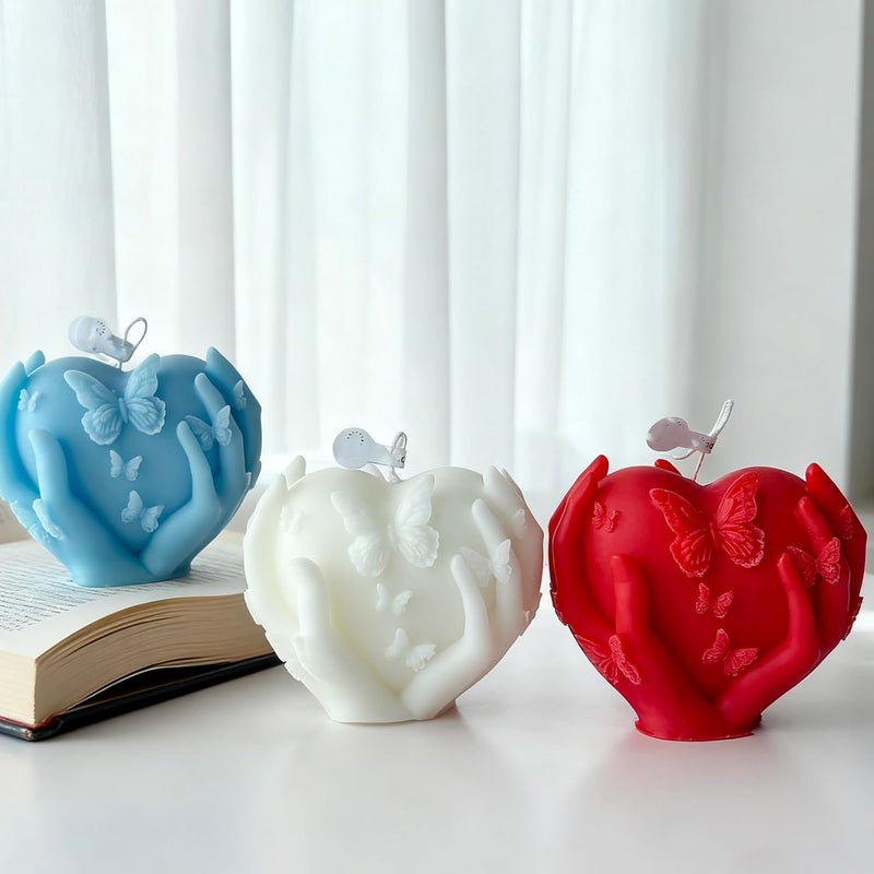 Heart Shape Scented with Lasting Burn for Table Decors Stress Relief Fruit Scented - Image 3