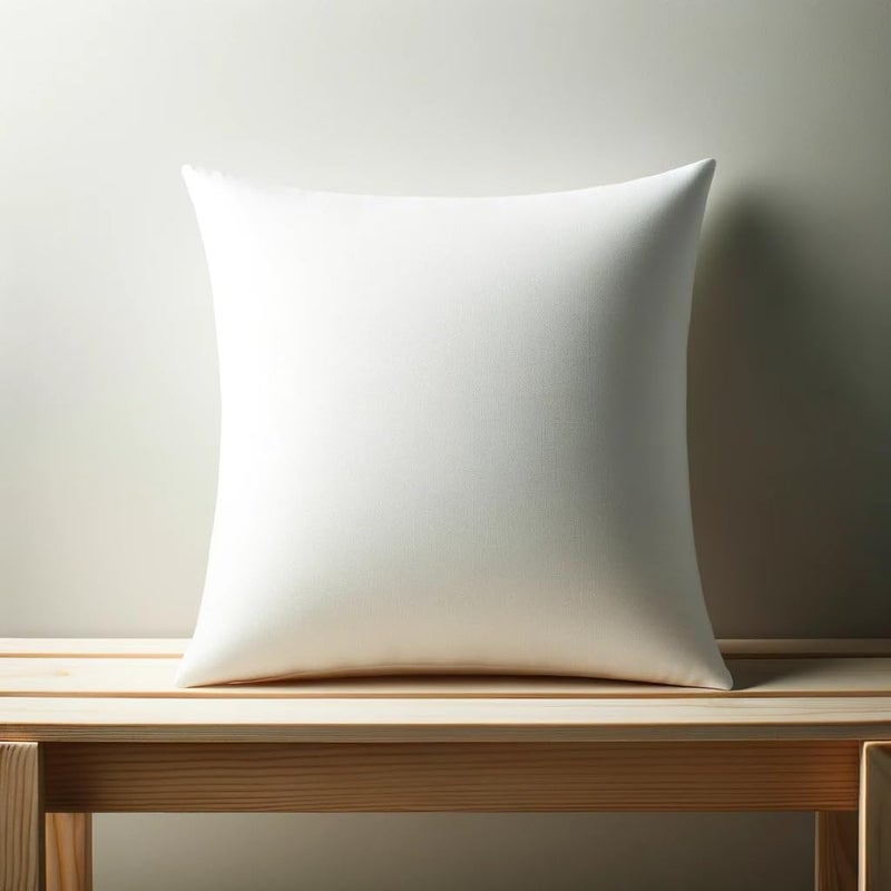 Calibrate Timing Plush and Durable Throw Pillow Inserts - 18 x 18 inches Set of 8, Hypoallergenic Polyester Fiber Fill - Perfect for Decorative Cushion Covers, Sofa and Bed Accent - Image 2