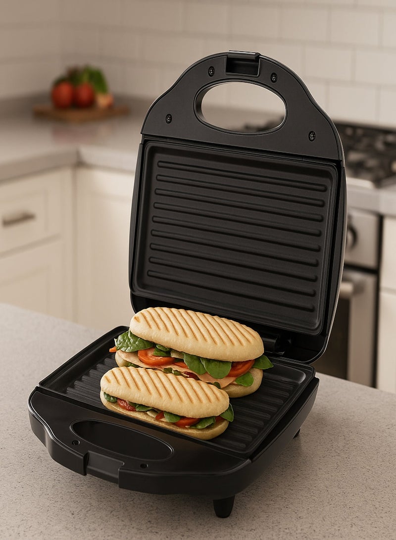 Home Master HM-321 750W Electric Sandwich Maker in Black for a unique experience in preparing quick sandwiches - Image 5