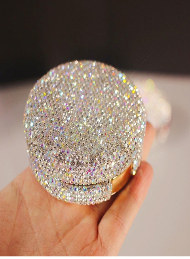 Bestbling Bling 15g 0.5oz Capacity Powder Container with Puff Portable Reusable DIY Empty Makeup Powder Case Container Air Cushion Powder Puff case contains (Silver) - Image 3