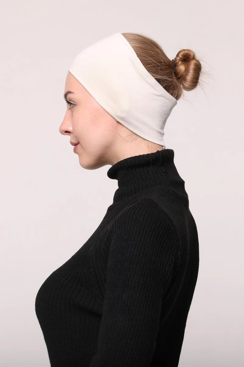 Altobeh Women's Combed Cotton Seamless Hijab Bandana Bonnet Sports Hair Band