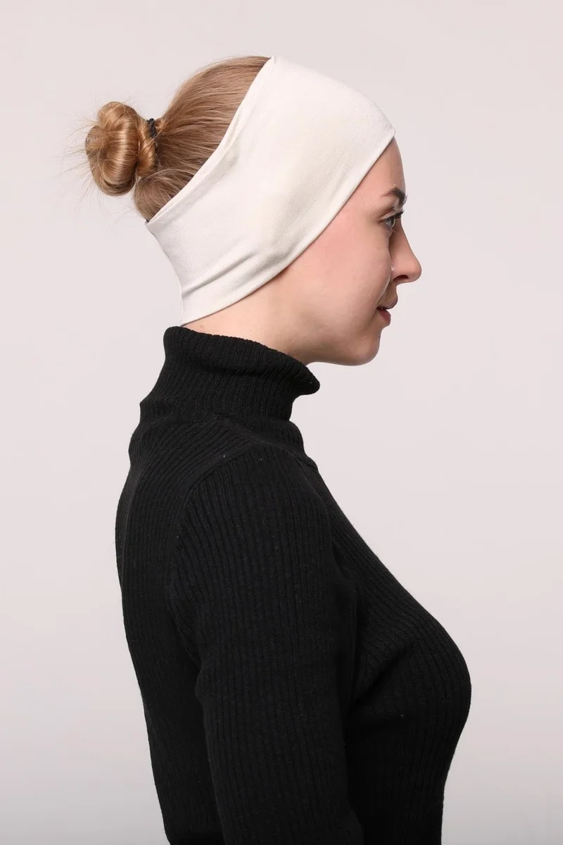 Altobeh Women's Combed Cotton Seamless Hijab Bandana Bonnet Sports Hair Band