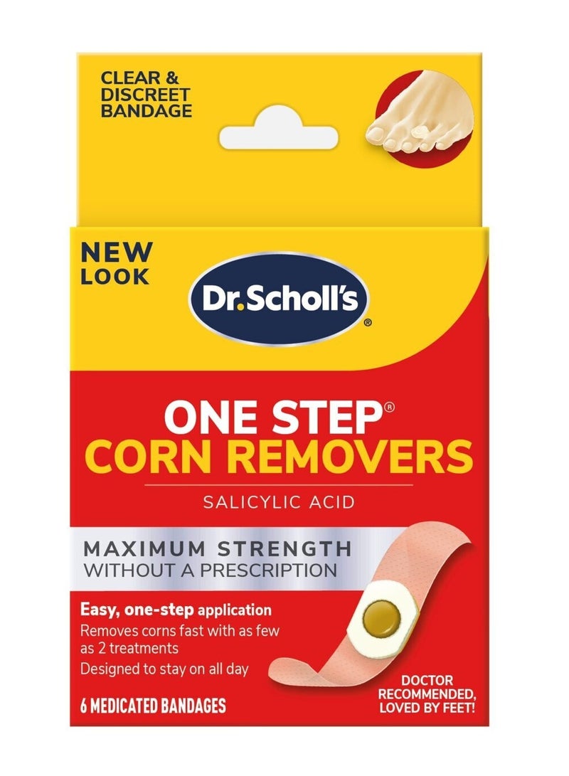 Dr. Scholl's Maximum Strength One Step Corn Removers Medicated Bandages 6 ct - Image 1
