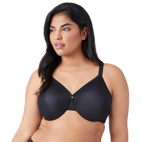 Wacoal Women's Simple Shaping Unlined Full Coverage Minimizer Bra, 857109, Black, 38DDD - Image 4