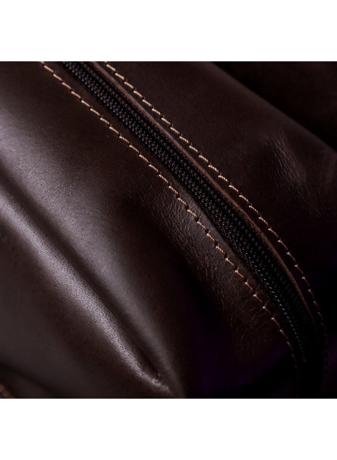 N-Elegance Premium Genuine Leather Laptop & Business Bag – Stylish, Durable, and Perfect for Work or Travel Brown - Image 5