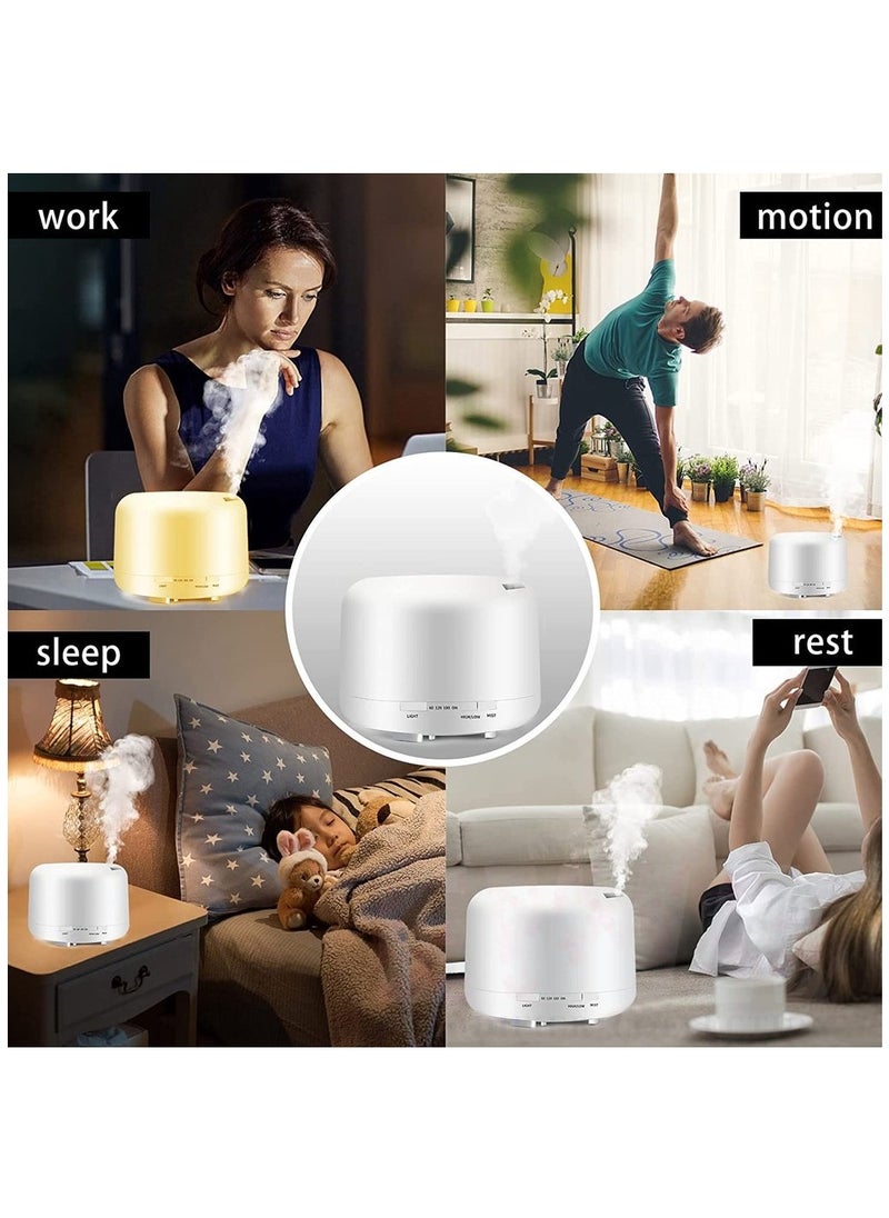 Arabest - Ultrasonic Air Humidifier, Essential Oil Diffuser with 7-Colour LED Lights, Aromatherapy Diffusers for Home and Office - Image 1