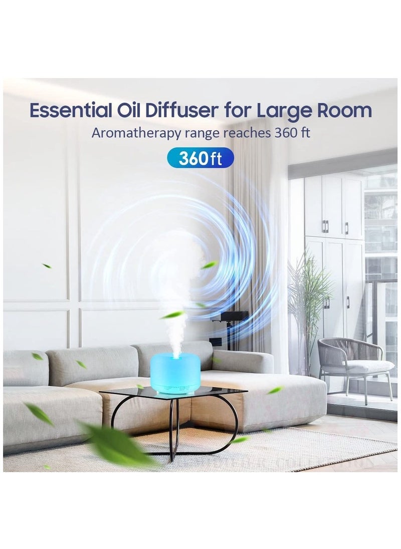 Arabest - Ultrasonic Air Humidifier, Essential Oil Diffuser with 7-Colour LED Lights, Aromatherapy Diffusers for Home and Office - Image 1