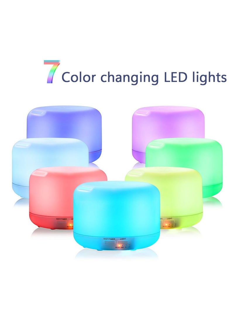 Arabest - Ultrasonic Air Humidifier, Essential Oil Diffuser with 7-Colour LED Lights, Aromatherapy Diffusers for Home and Office - Image 1