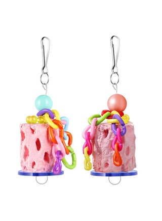 2Pcs Bird Chew Toys - Grinding Stone Parrot Chewing Toys - Tree Root Design Bird Treats Cage Hanging Toy for Birds Parrot Rabbit Squirrel Hamster (Random Color) - pzsku/Z98A3BD071CB2D56168A7Z/45/_/1737031957/be57f136-cbc4-4572-a8ec-ff95be206859