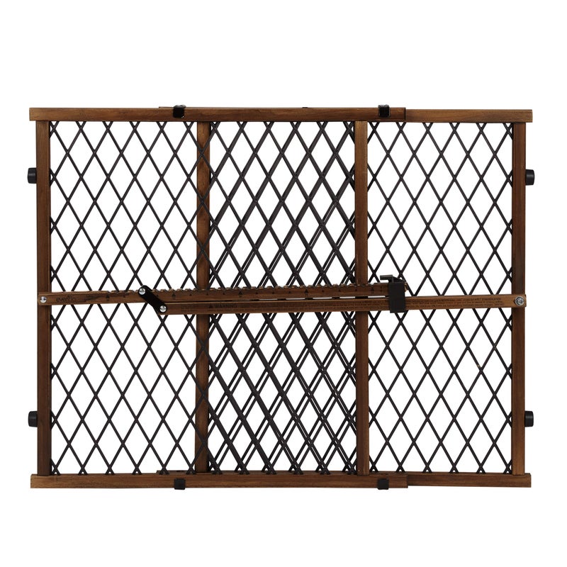 evenflo Position & Lock Adjustable Wood Baby Gate (Farmhouse Collection) - Image 1