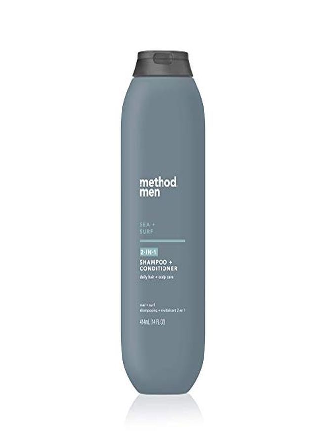 Method Men 2In1 Shampoo + Condtioner Sea + Surf 14 Ounces - Image 1