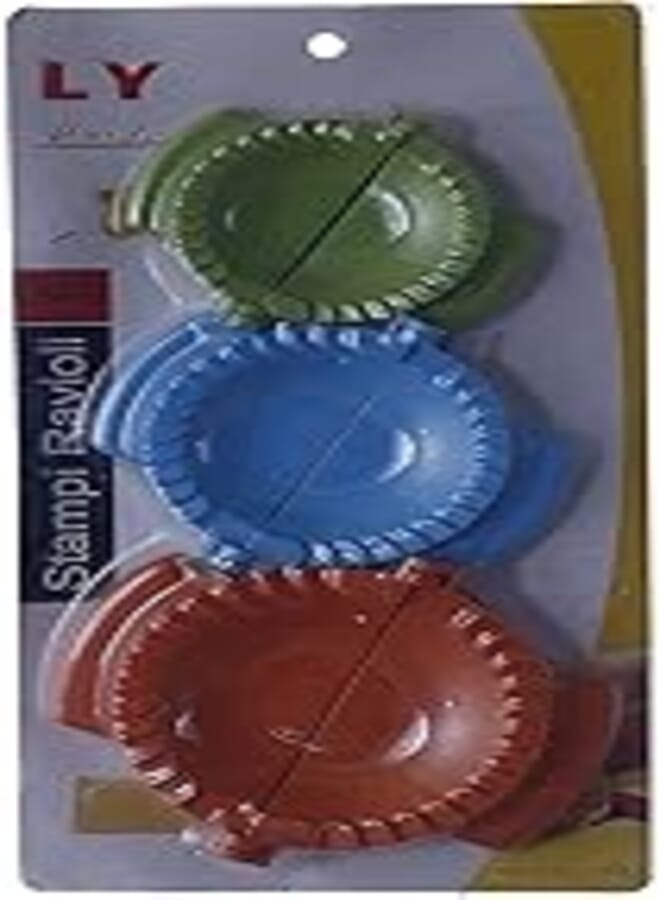 LY Pastry Cutter, Multicolor, Large, Set 3 Pieces