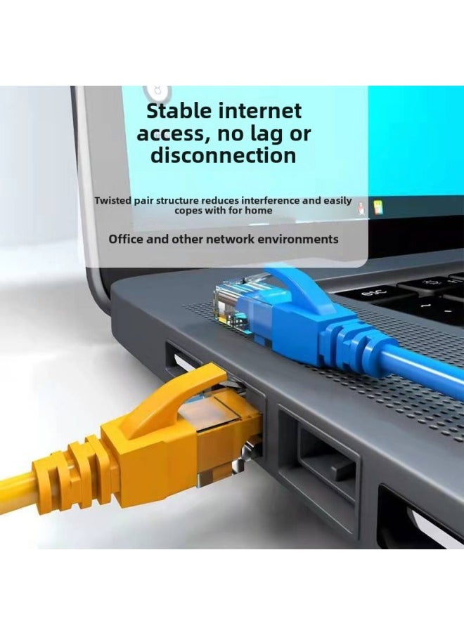 Generic Six Gigabit Cat6 Network Cable Finished Jumper 1m/2/3/5/10/20 M High-speed Network Cable-Color:Orange-Line Length:1.5M  - Image 5