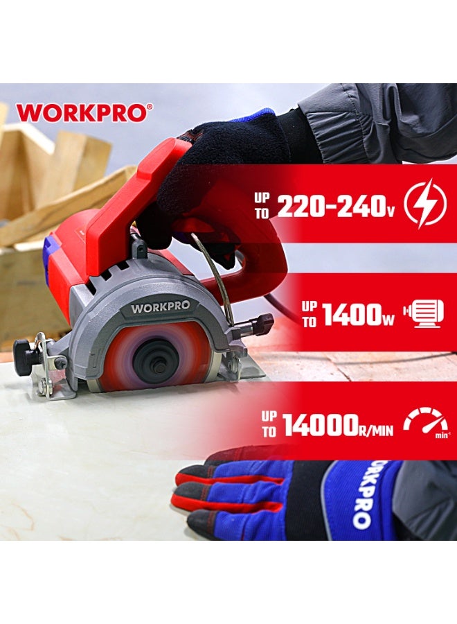 WORKPRO 110mm 1400W MARBLE CUTTER - Image 2