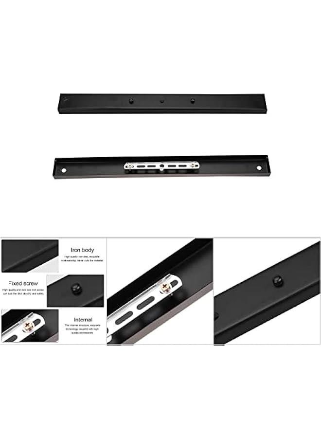 حامل قاعدة مصباح السقف بشكل مستطيل لملحقات مصباح معلق DIY لمطبخ غرفة النوم غرفة المعيشة غرفة الطعام (أسود)، قاعدة تركيب ضوء السقف، قاعدة تركيب ضوء السقف. - Image 4