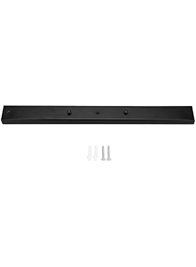 حامل قاعدة مصباح السقف بشكل مستطيل لملحقات مصباح معلق DIY لمطبخ غرفة النوم غرفة المعيشة غرفة الطعام (أسود)، قاعدة تركيب ضوء السقف، قاعدة تركيب ضوء السقف. - Image 1