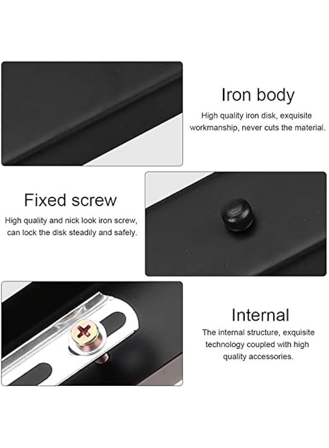 حامل قاعدة مصباح السقف بشكل مستطيل لملحقات مصباح معلق DIY لمطبخ غرفة النوم غرفة المعيشة غرفة الطعام (أسود)، قاعدة تركيب ضوء السقف، قاعدة تركيب ضوء السقف. - Image 3