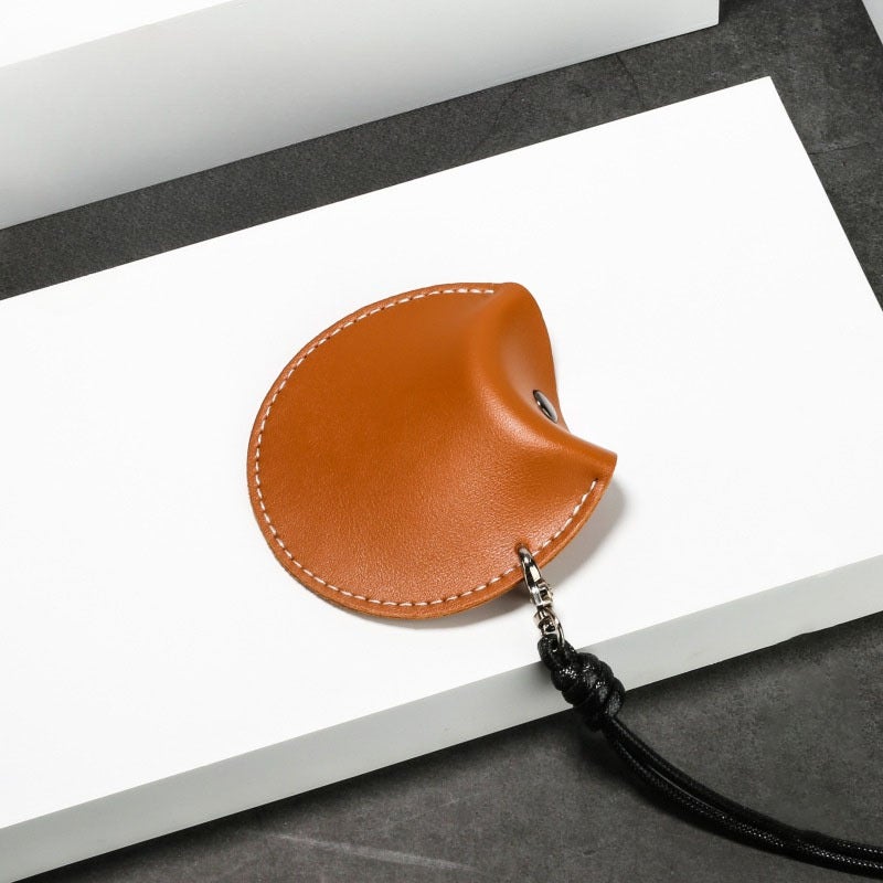 Simple Bluetooth Headset Storage Bag Halter Hanging Leather Small Bag Portable Convenient Storage Bag Small Object Storage Bag - Image 4