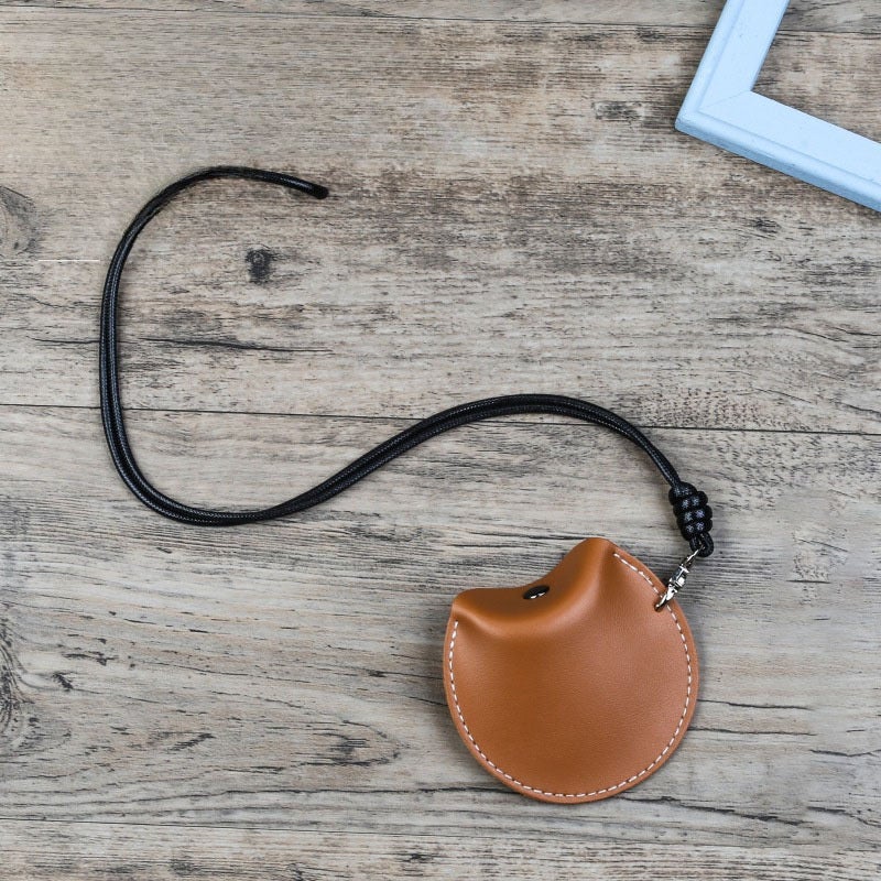 Simple Bluetooth Headset Storage Bag Halter Hanging Leather Small Bag Portable Convenient Storage Bag Small Object Storage Bag - Image 3