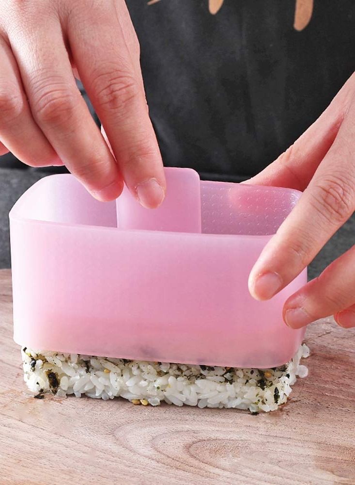 KASTWAVE Musubi Maker Press Mold, KASTWAVE BPA Free Sushi Making Kit Onigiri Mould with Small Rice Paddle, Non Stick Musubi Mold Hawaiian Musubi Maker for Home Kitchen Restaurant (2 Pack) - Image 3