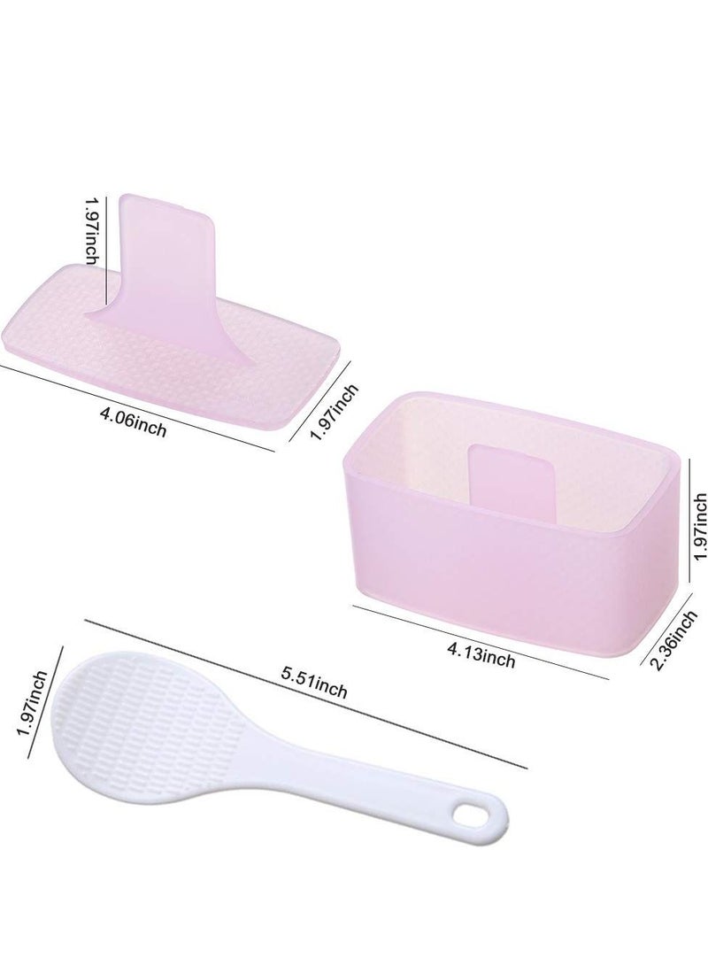 KASTWAVE Musubi Maker Press Mold, KASTWAVE BPA Free Sushi Making Kit Onigiri Mould with Small Rice Paddle, Non Stick Musubi Mold Hawaiian Musubi Maker for Home Kitchen Restaurant (2 Pack) - Image 5