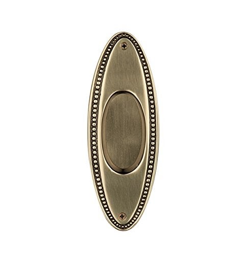 Nostalgic Warehouse Beaded Flush Pull, Antique Brass, 701401 - Image 3