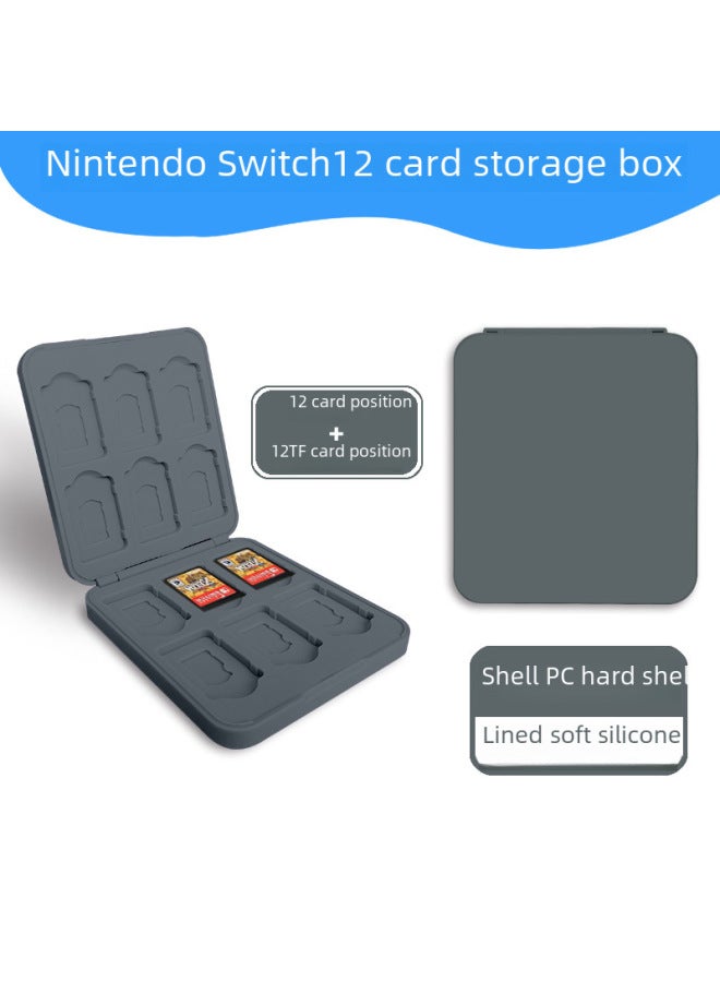 Switch12 بطاقة موقف بطاقة مغناطيسية صندوق 24 بطاقة لعبة صندوق نينتندو بطاقة كاسيت مغناطيسي سعة كبيرة Oled-لون المنتج: صندوق بطاقة أصفر-12 بطاقة موقف مشبك بطاقة صندوق  - Image 5