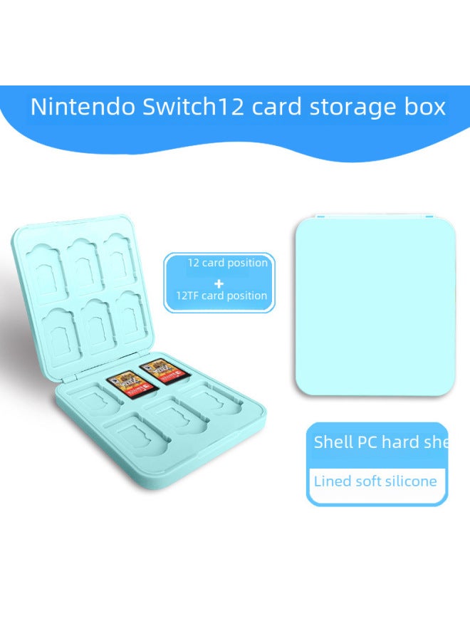 Switch12 بطاقة موقف بطاقة مغناطيسية صندوق 24 بطاقة لعبة صندوق نينتندو بطاقة كاسيت مغناطيسي سعة كبيرة Oled-لون المنتج: صندوق بطاقة أصفر-12 بطاقة موقف مشبك بطاقة صندوق  - Image 2