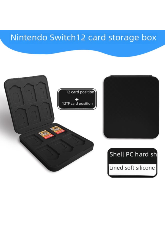 Switch12 بطاقة موقف بطاقة مغناطيسية صندوق 24 بطاقة لعبة صندوق نينتندو بطاقة كاسيت مغناطيسي سعة كبيرة Oled-لون المنتج: صندوق بطاقة أصفر-12 بطاقة موقف مشبك بطاقة صندوق  - Image 4