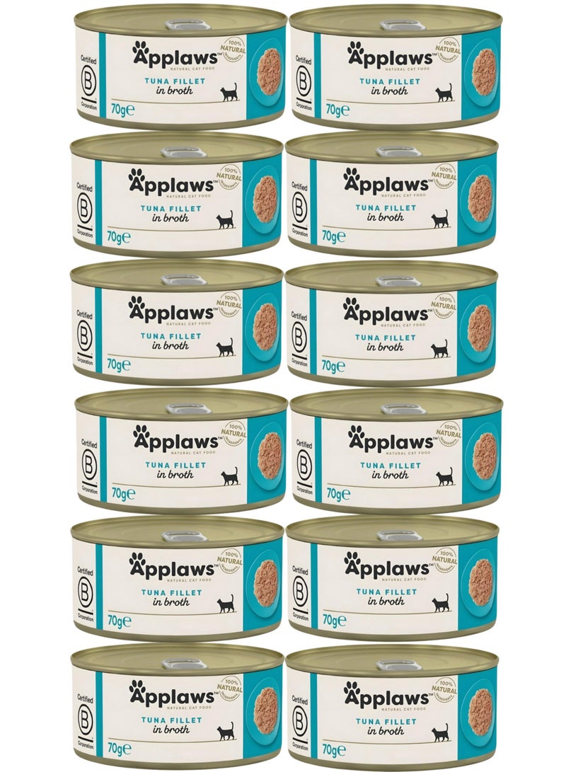 Applaws (12 packs) wet food with Tuna Fillet With Cheese flavor / 70 g - Image 1