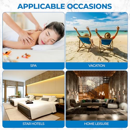 Superior Waffle Weave Cotton Unisex Bathrobe with Belt, Soft and Absorbent Robe for Men and Women, Bath Essentials, Long, Plush, Fluffy Robes for Shower, Spa, Resort, Honeycomb Solid, Small, Coral - Image 4