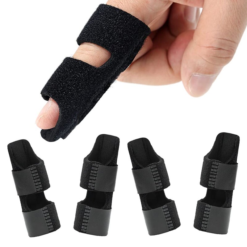 NSKONGDODO 4 Pcs Trigger Finger Splints/Brace for Knuckle Immobilization,Broken Protector and Straightening Arthritis Relief,Pain Relief,Fits Index,Middle Ring  - Image 1