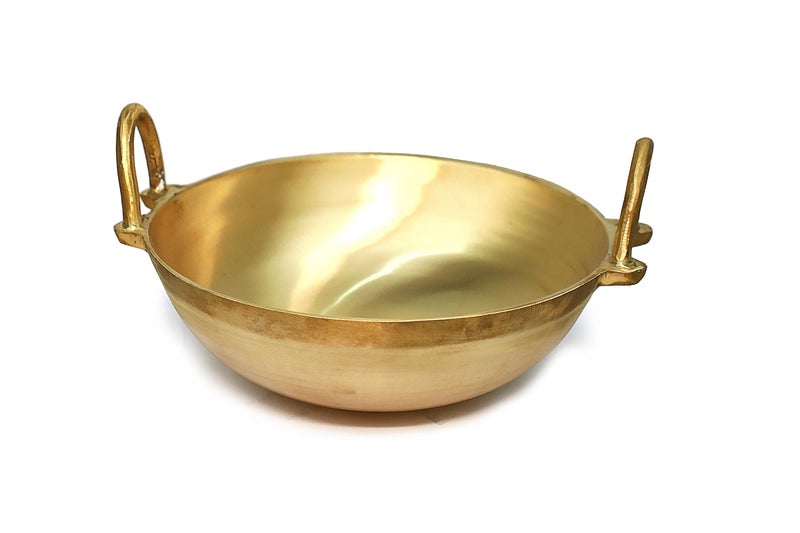 PUYANGAM Pure Bronze Kadai for Cooking Pot - Healthy Indian Cooking Pot -Traditional Cooking Pot (23 CM) - Image 1