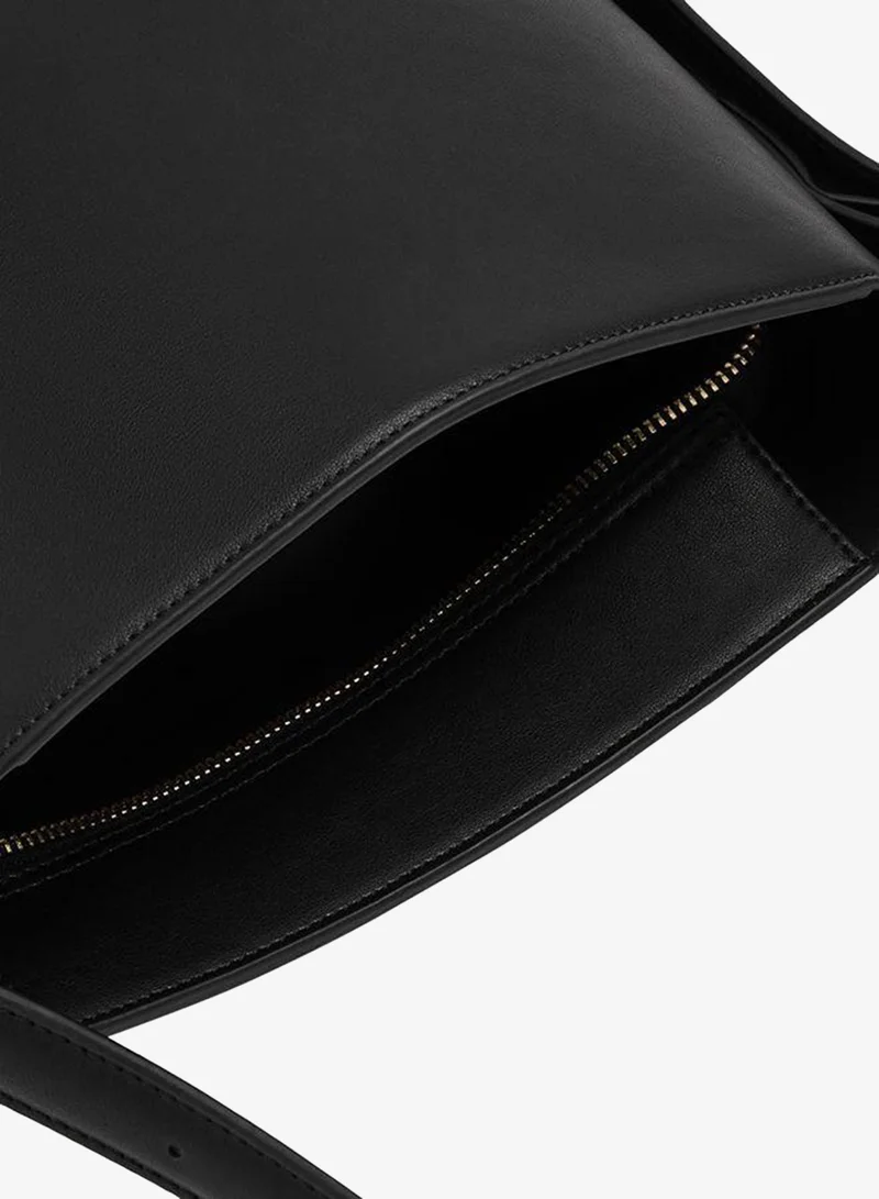 Parfois Black Plain Shoulder Bag for Women | Best Price UAE