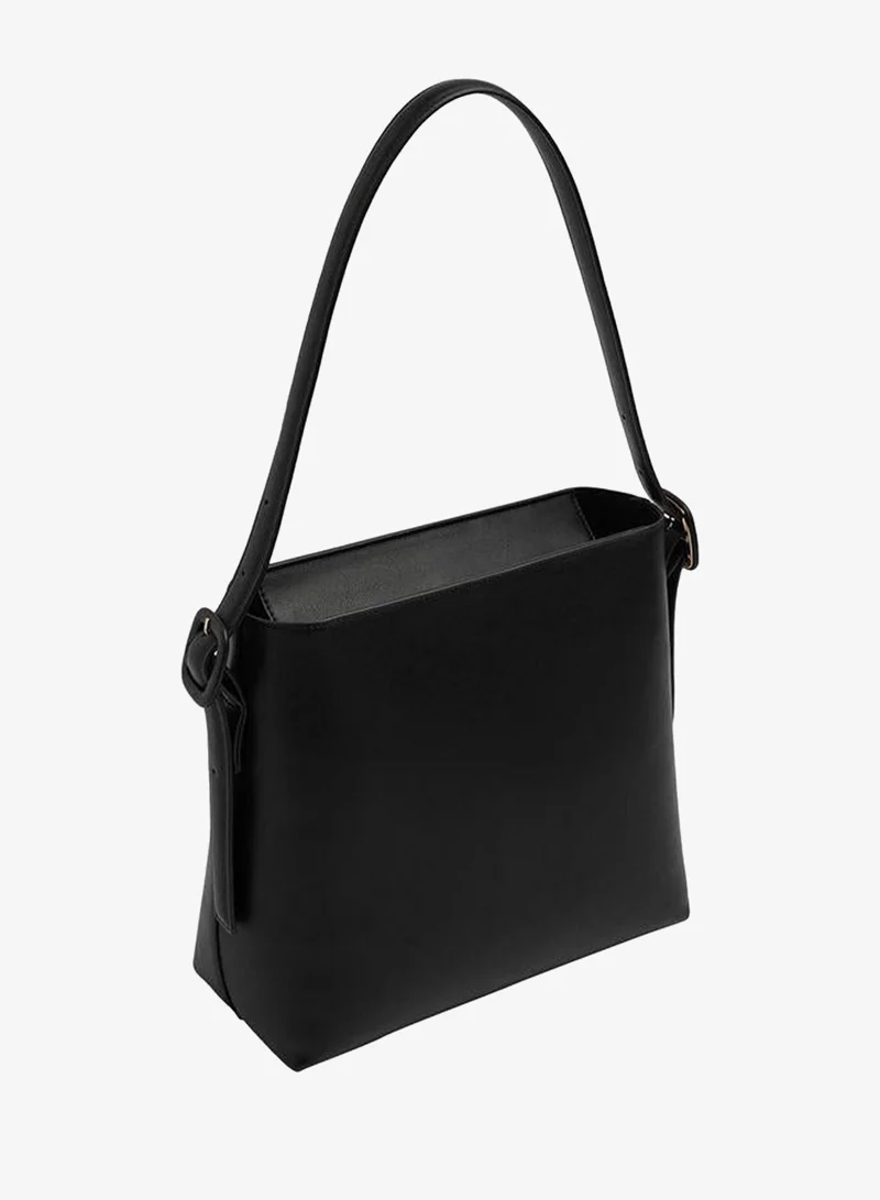 Parfois Black Plain Shoulder Bag for Women | Best Price UAE