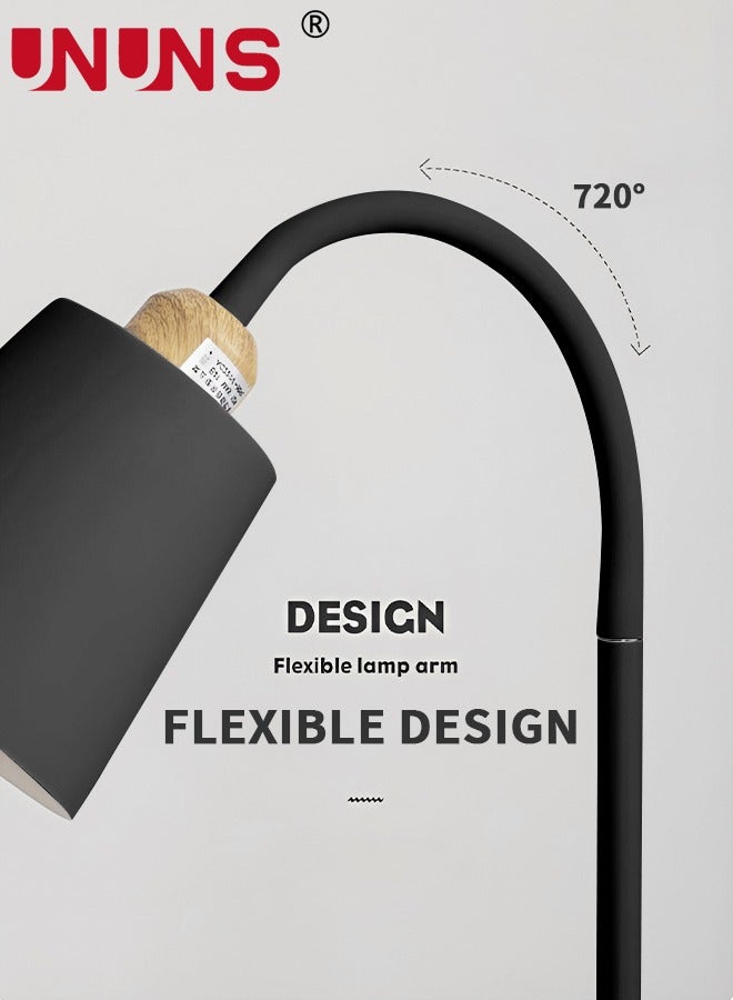 UNUNS LED Floor Lamp,Archiology Arc Lamp,Vintage Pole Lamp With Shade Bulb For Living Room Office Bedroom Indoor Home Behind The Couch - Image 3