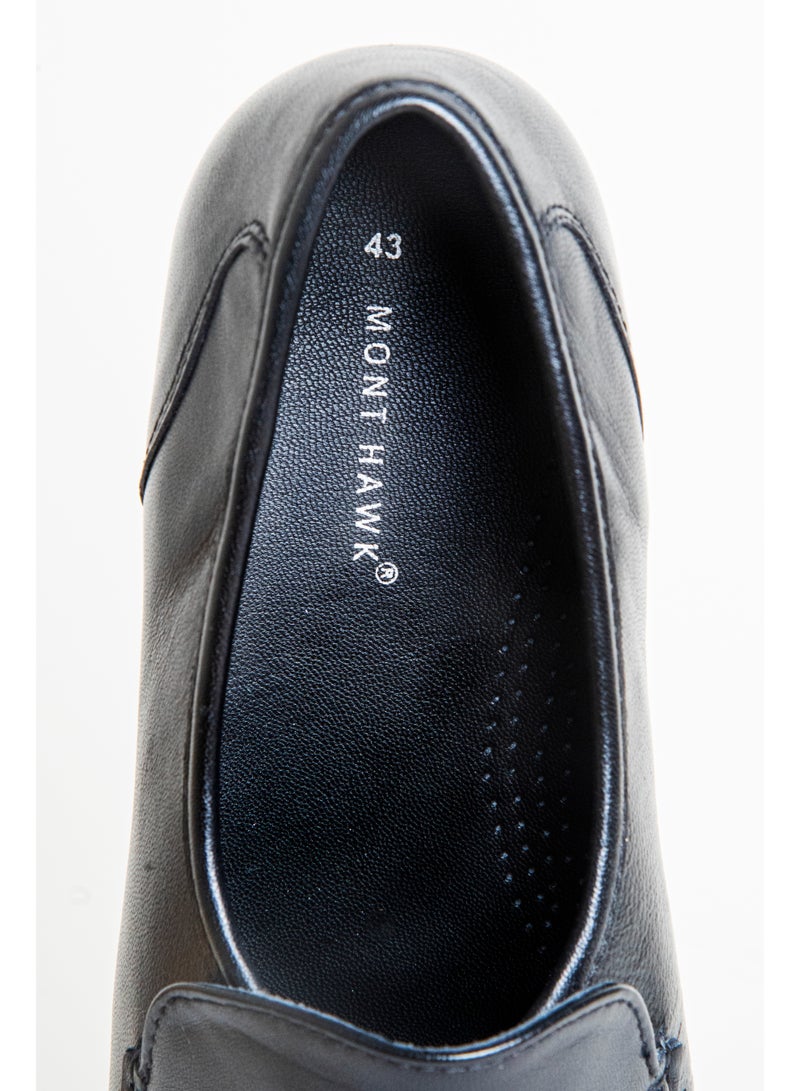 MONT HAWK Men’s Black Genuine Leather Carol Loafers – Premium Slip-On Moccasin Shoes with Soft Leather Lining, Cushioned Insole & Comfortable TPR Sole for Office, Business, Casual & Driving - Image 5
