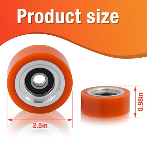Delixike 70298701P 6Pack-70298701-70568201 Support Roller Bearing Compatible With for Alliance/Huebsch/Speedqueen/IPSO Dryer(6Pack) - Image 2