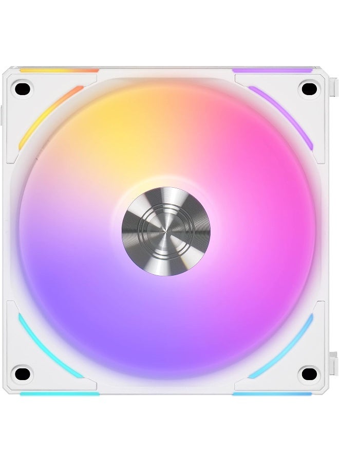 LIAN LI Renewed - Lian Li UNI Fan AL120 V2 120mm White Triple Pack With Controller - Image 2