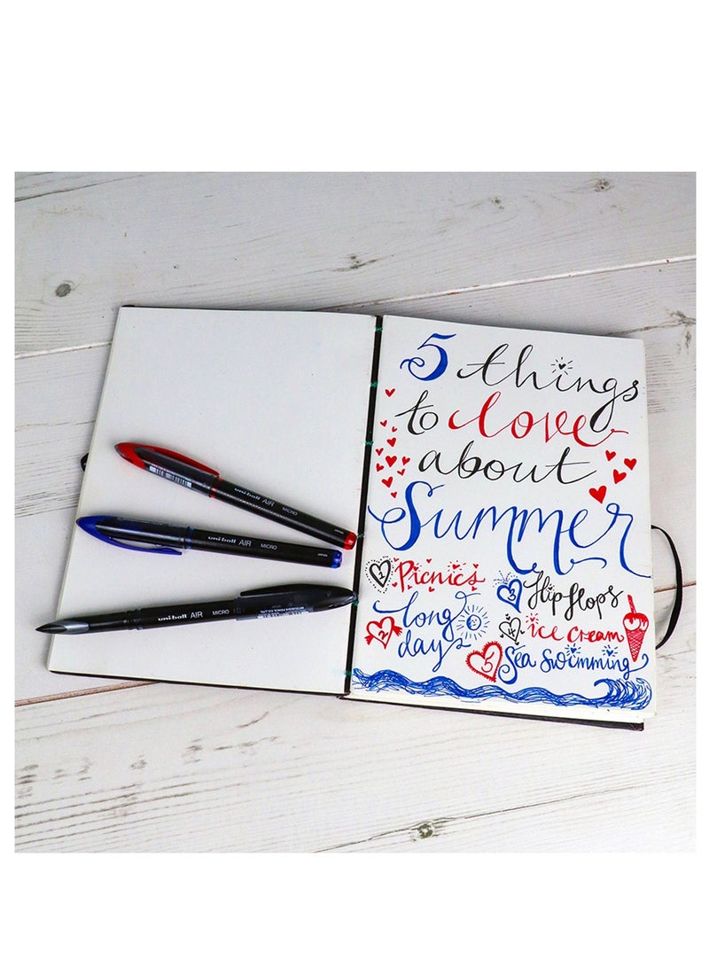 Uniball قلم حبر جاف ميكرو رولر باللون الأزرق - قطعة واحدة - Image 4