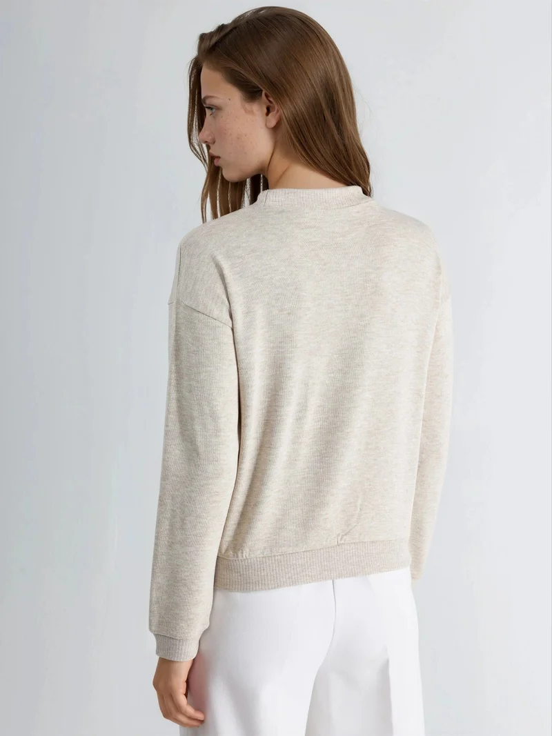 بوسيم BUSEM Printed Basic Sweatshirt