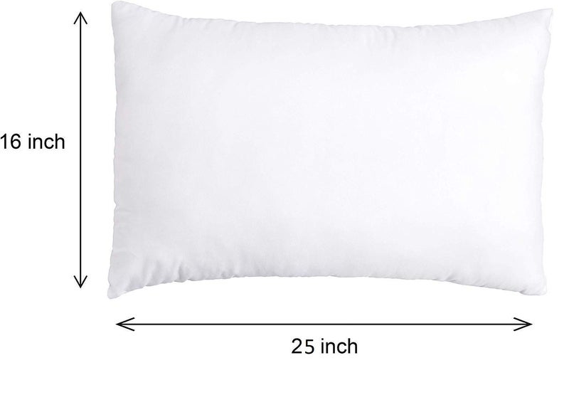 ATOOTFUSION Medium Hard Cotton Bed Pillow for Perfect Neck Support (16" x 26") Blue Pack of 01 - Image 2