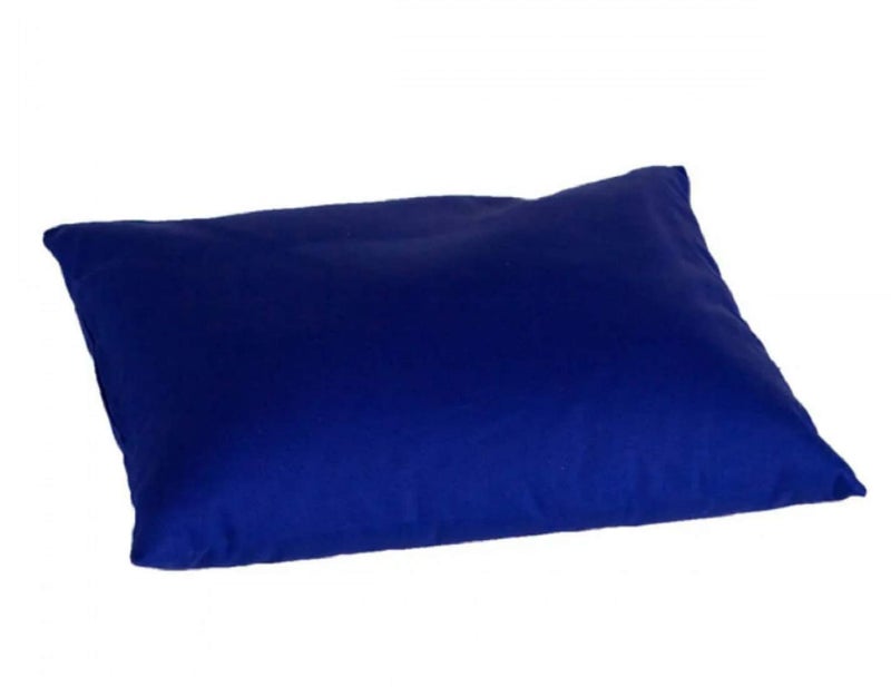 ATOOTFUSION Medium Hard Cotton Bed Pillow for Perfect Neck Support (16" x 26") Blue Pack of 01 - Image 1