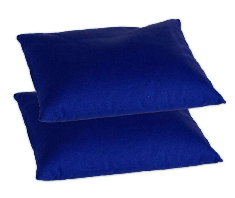 ATOOTFUSION Medium Hard Cotton Bed Pillow for Perfect Neck Support (16" x 26") Blue Pack of 01 - Image 3