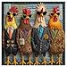 PPuzzling Funny Chicken Family Puzzle 1000 Pieces Vintage Stylish Roosters Jigsaw Puzzles Colorful Animal Chickens Puzzle - Image 4