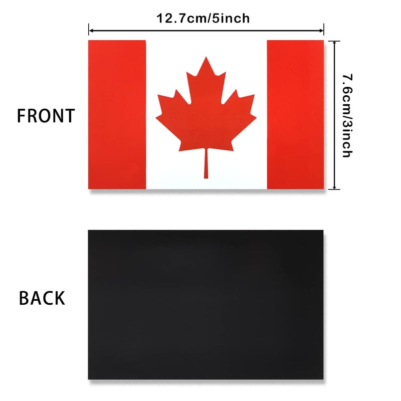 Generic JBCD Canada Canadian Flag Magnet Decal - for Car Truck or SUV, 3 Pack, 3x5 Inches  - Image 2