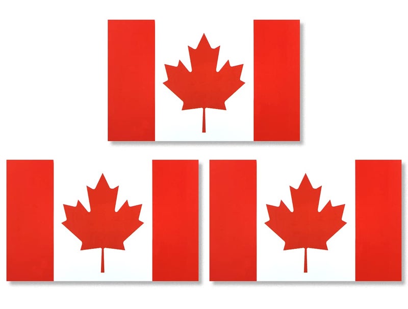 Generic JBCD Canada Canadian Flag Magnet Decal - for Car Truck or SUV, 3 Pack, 3x5 Inches  - Image 1